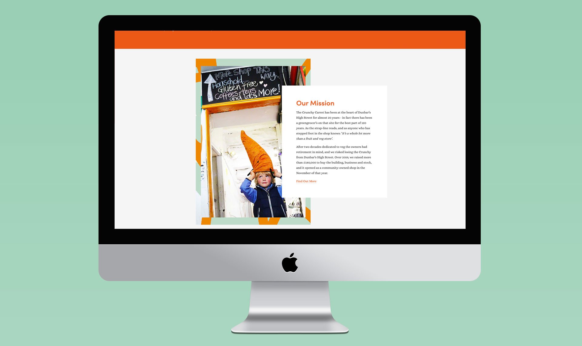 Community Carrot website design with Kate George and Ema J